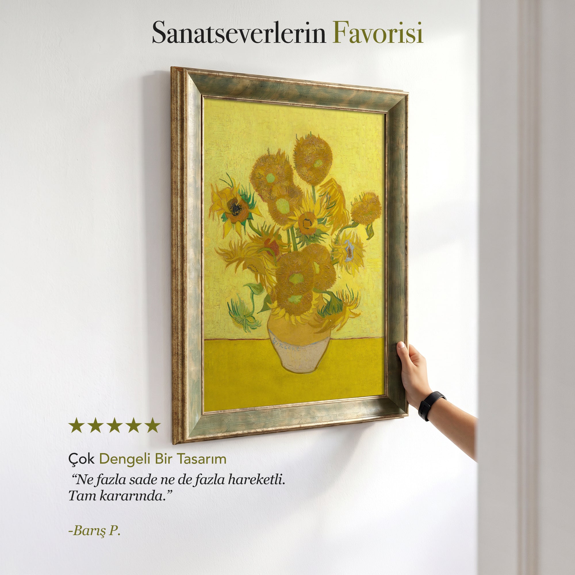 Vincent van Gogh – Ayçiçekleri (1888) | Çerçeveli Duvar Tablosu