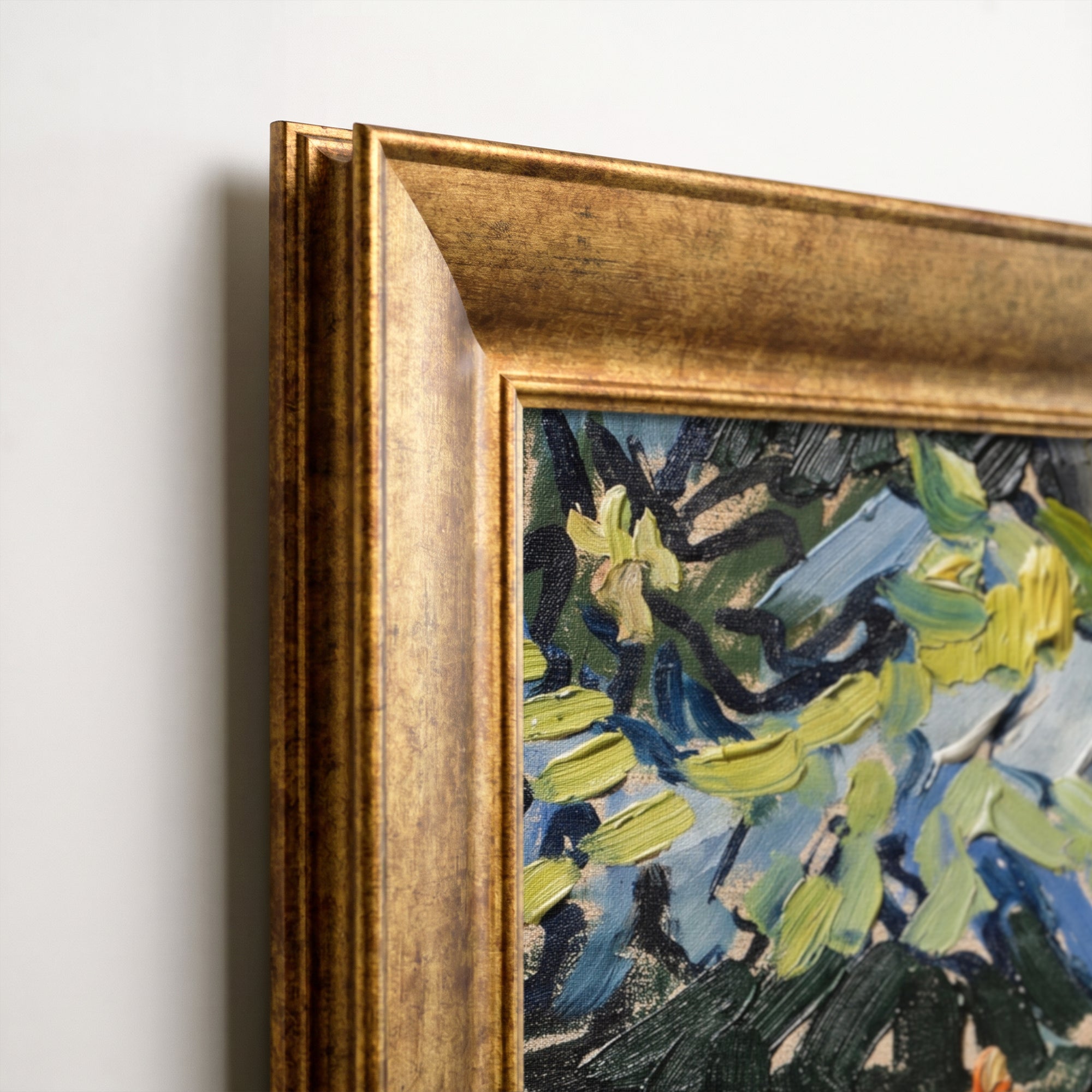 Soyut Ağaç Kanvas Tablo | Modern Doğa Temalı Duvar Dekoru | Yağlı Boya Görünümlü Sanat Eseri