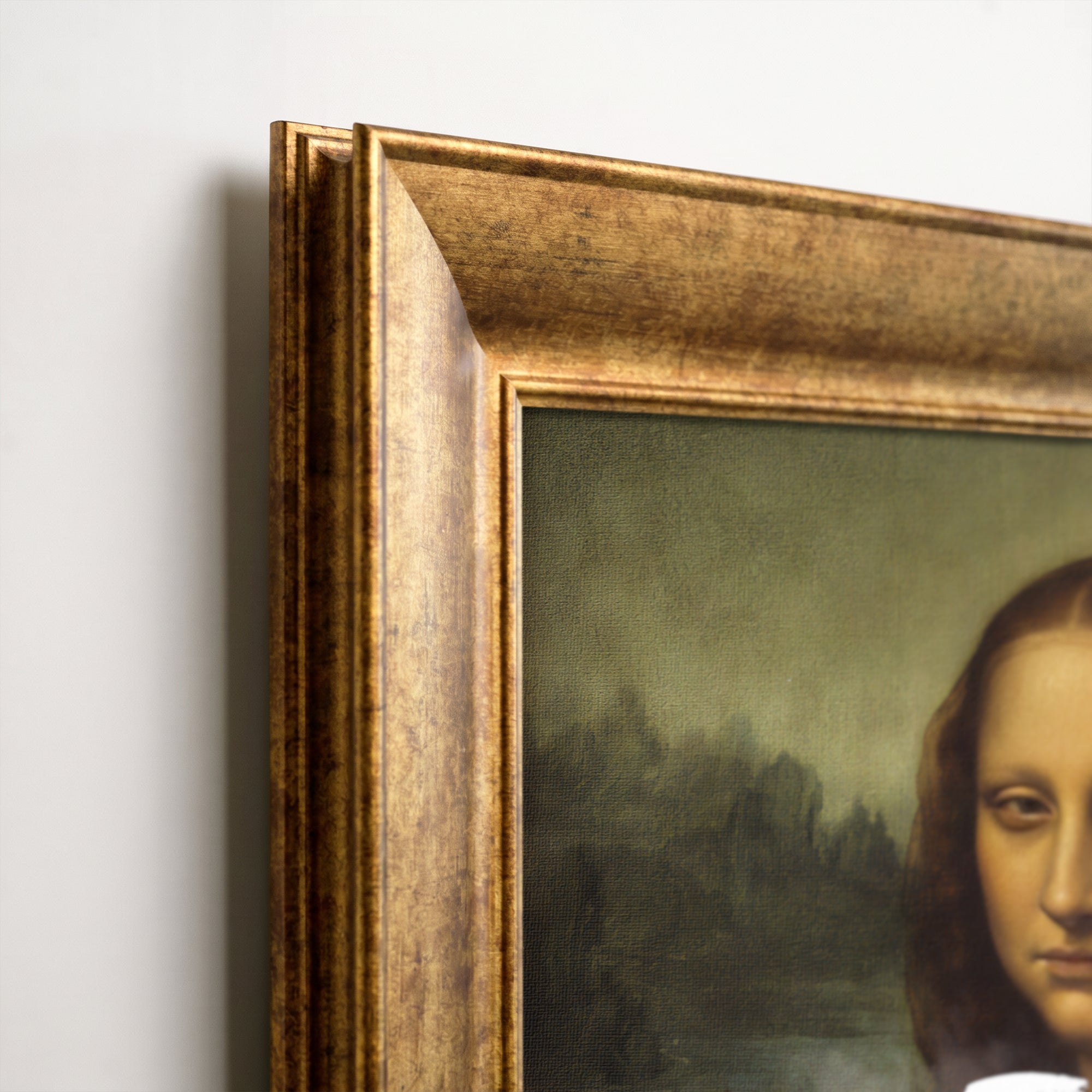 "I'M FINE" Leonardo Da Vinci Mona Lisa Kanvas Tablo