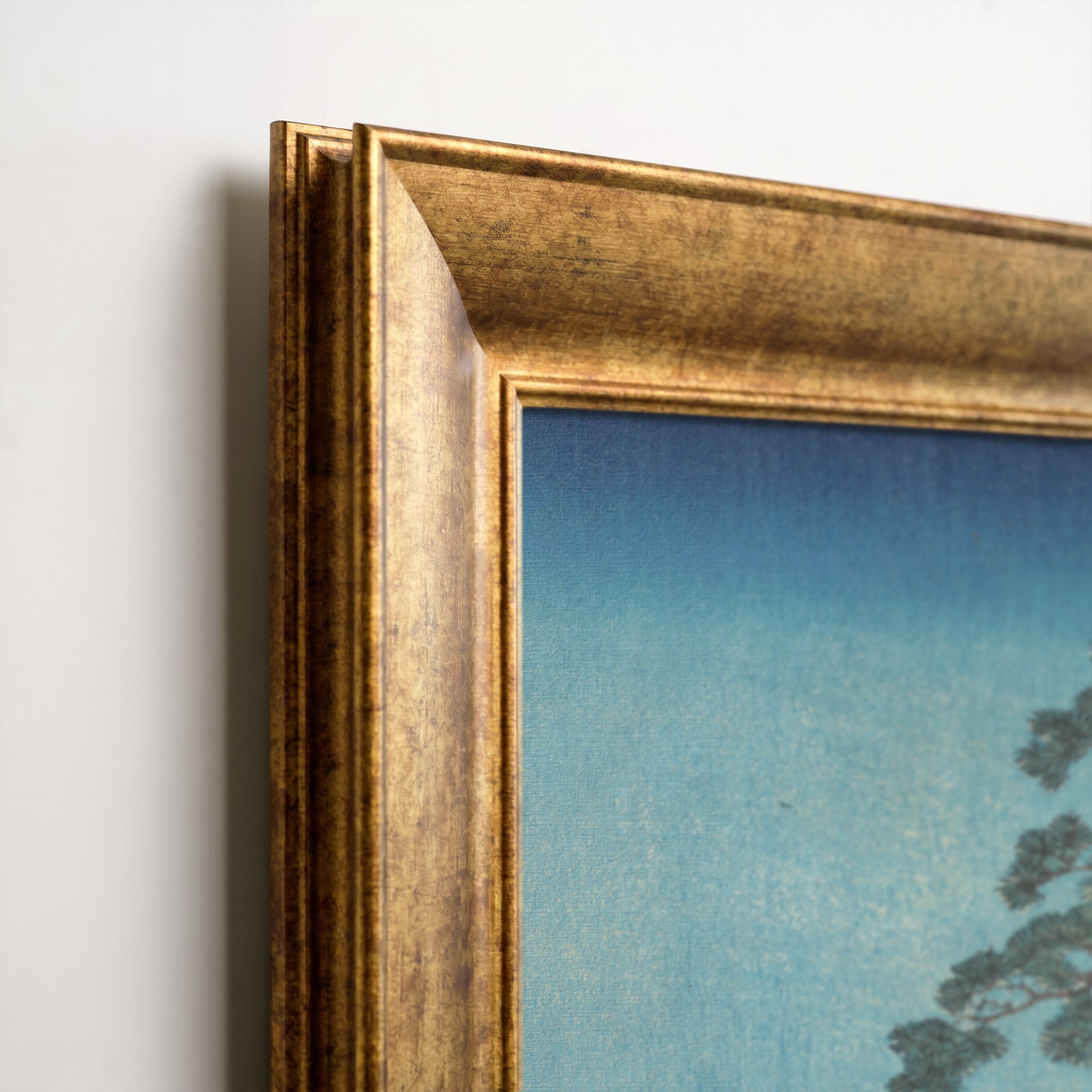 Japon Kiraz Ağacı Manzarası Kanvas Tablo – Vintage Ukiyo-e Tarzı Doğa Duvar Dekoru